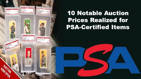 With PSA's Auction Prices Realized, collectors can search for auction results of trading cards, tickets, packs, coins and pins certified by PSA. Professional Sports Authenticator (PSA) & PSA/DNA Authentication Services. 