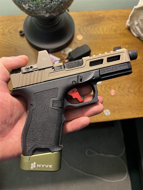 I bought a blem Dagger compact frame off PSA, and installed a 2.5L spring, and a new extended Glock mag release that I filed to suit my liking on Wednesday. It’s a night and day difference. The 2.5 lb spring in a Dagger feels about like the stock 5 lb spring in a GEN3 Glock.. 