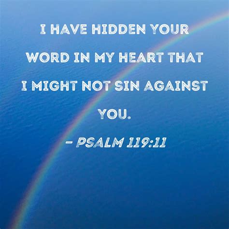 Psalm 119 11 I have hidden your word in my heart Bible Verse Etsy in