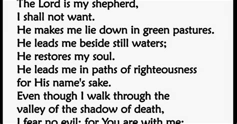 Psalm 23 In Pidgin Version