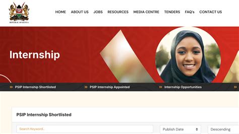 Psc internship 2025 online application