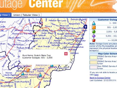 Pseg n.j. power outage map. Inquire about your bill, make payments, or view current and previous bills online. Log In to My Account 24/7 or call 1-800-436-PSEG (7734) Representatives Available: Monday - Friday, 7:00 a.m. to 8:00 p.m. 