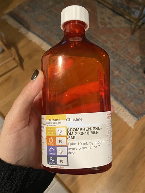 Pseudoeph bromphen dm 30. Recently got some brompheniramine-pseudoephedrine-dm. Question. I got some cough syrup for my cold, I took only like 50 mL of it and I started buzzing out of my body and I had wild closed eyed visuals (this is my first time trying to get high on DXM). I only experienced a little chest pain for like 10 seconds, but, the morning after I took it ... 