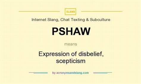 Pshaw Definition & Meaning - Merriam-Webster