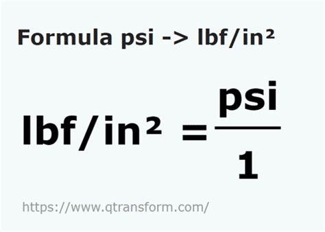 Psi to lbf in2. Pa to Pound-Force per Square Inch. The formula used to convert Pa to Pound-Force per Square Inch is 1 Pascal = 0.000145037737731556 Pound-Force per Square Inch. Measurement is one of the most fundamental concepts. Note that we have Exapascal as the biggest unit for length while Attopascal is the smallest one. 