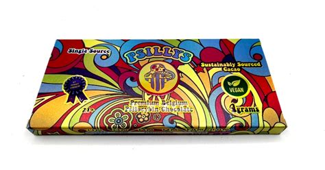 Psillys premium chocolate bars. Strawberry Psilocybin Chocolate Bar – 3000MG. $ 39.99. Add to cart. Indulge in the rich and decadent world of Psilocybin Chocolate Bars. Crafted with premium chocolate and infused with the transformative power of psilocybin, these bars offer a delightful way to explore the realm of psychedelics. Experience enhanced mood, creativity, and focus ... 