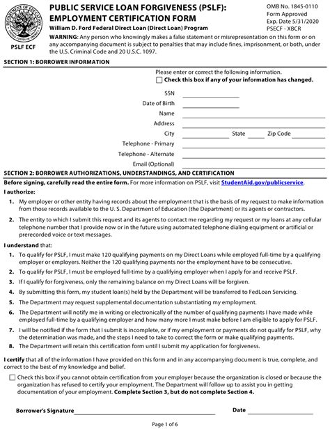 Pslf application employment certification form. Things To Know About Pslf application employment certification form. 