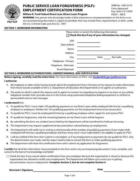 Pslf ecf. These forms require an authorized official (County of San Mateo Benefits staff) to certify in Section 3 and 4 of the ECF form: That we are a qualifying employer ... 