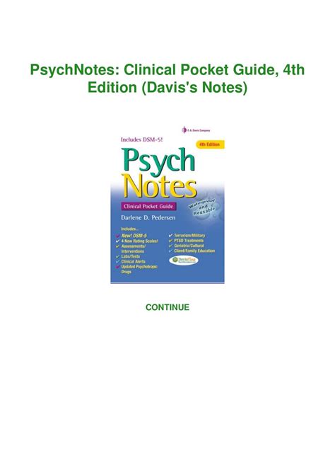 Psych notes a clinical pocket guide edition 4. - Novela del crimen de los galindos.