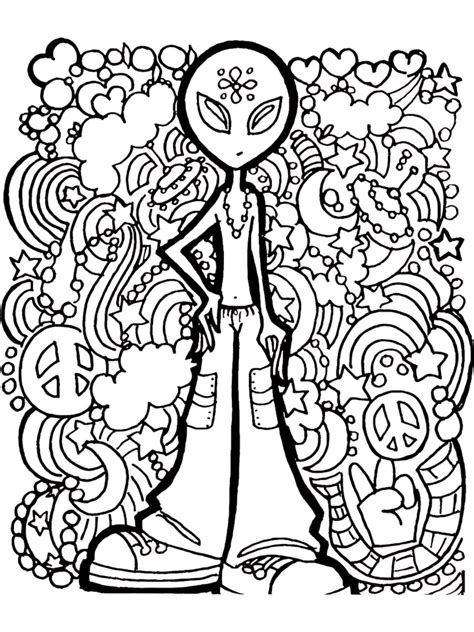 Psychedelic Adult Coloring Pages