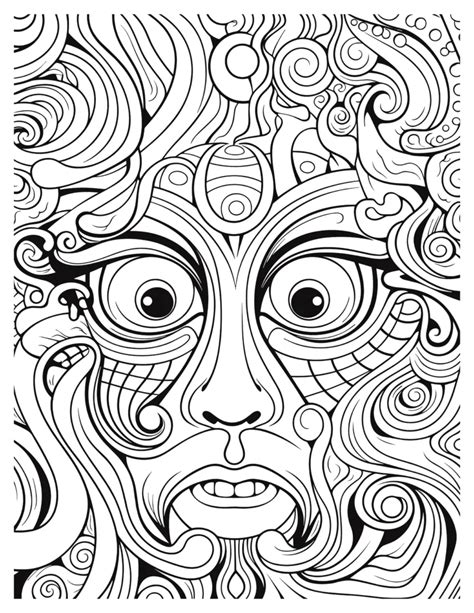 Psychedelic Coloring Pages