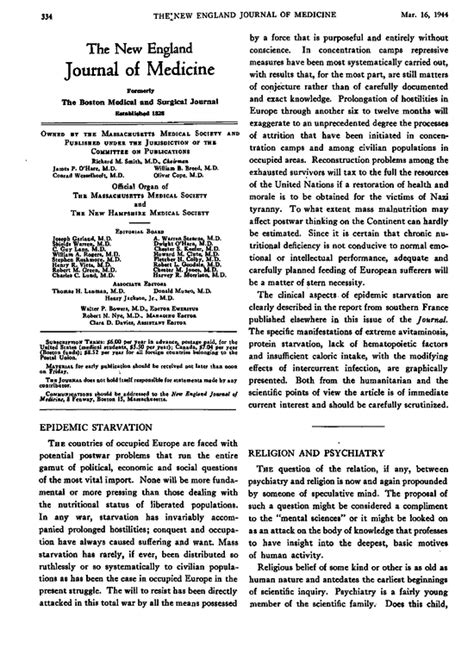 Psychiatry NEJM