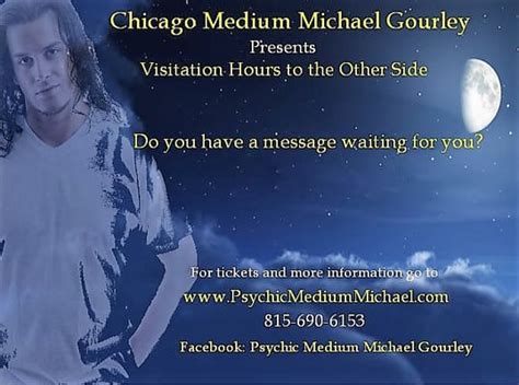 Psychic medium michael gourley reviews. See more reviews for this business. Top 10 Best Psychic Readings in Gurnee, IL 60031 - April 2024 - Yelp - My Oracle Path, Readings by Lindsay, Anna's Psychic Visions, The Chakra Psychic Vivien, Psychic Medium Michael Gourley, Sacred Alignments, HAUS OF HOODOO, Psychic readings by Jacqueline, Psychic Mary and Mandell's Card Shop, … 