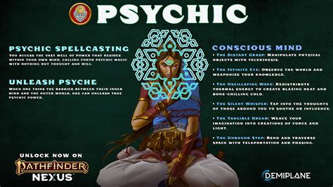 Psychic pathfinder 2e guide. Obviously it's separate spell lots, but Psychic Spellcasting seems to entirely replace how they cast spells in general. Idk if that's still completely a 1e thing, but it makes the most sense to me. Your non-psychic spells would be cast through non-psychic means. If you took the wizard dedication, for example, you would need a material component ... 