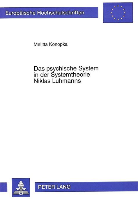 Psychische system in der systemtheorie niklas luhmanns. - Pdf manual solex h 30 pic.