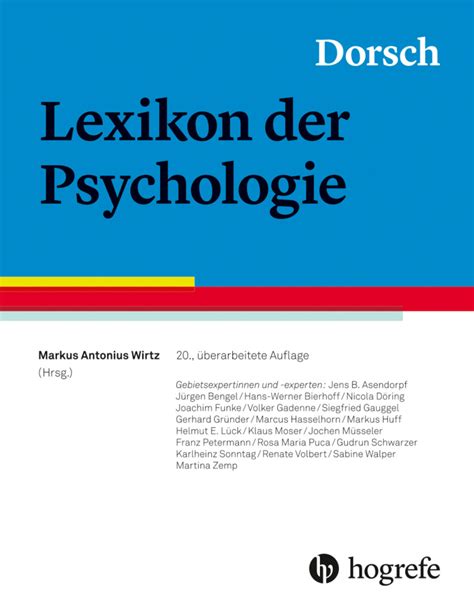 Psychoanalyse – Dorsch - Lexikon der Psychologie