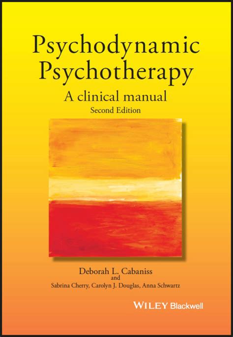 Psychodynamic psychotherapy a clinical manual by cabaniss. - A guidebook to human service professions helping college students explore opportunities in the human services.