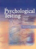 Psychological Testing A Practical Approach To Design And Evaluation