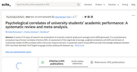 Psychological correlates of university students