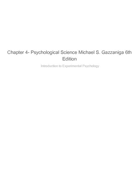 Psychological science gazzaniga 4th edition study guide. - Christian ethics an essential guide essential guide abingdon press.