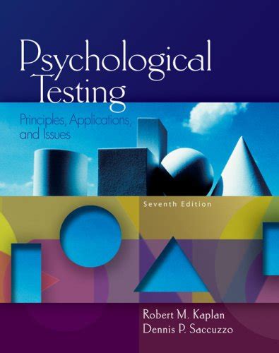 Download Psychological Testing Principles Applications And Issues By Robert M Kaplan