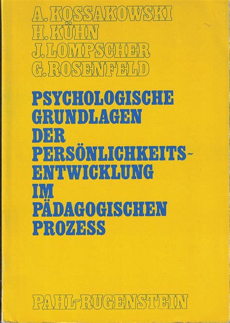 Psychologische grundlagen der persönlichkeitsentwicklung im pädagogischen prozess. - John deere manuale deck da 62 pollici.