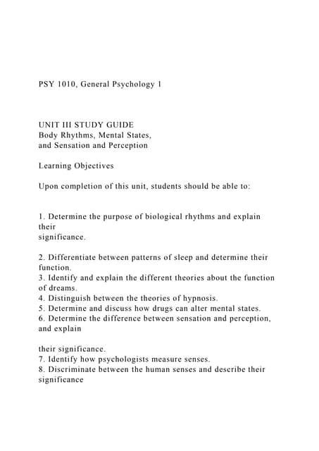 Psychology 1010 unit 3 study guide. - Combat systems operational sequencing system manual.