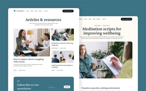 Psychology Website Page Template for Webflow