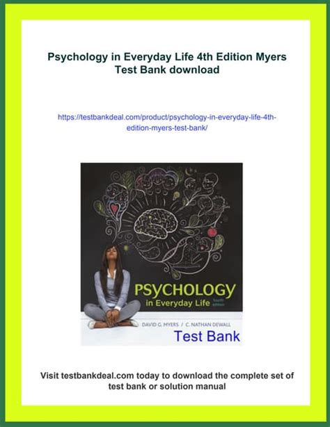 Psychology in everyday life 4th edition year.  Request a sample or learn about Psyc...