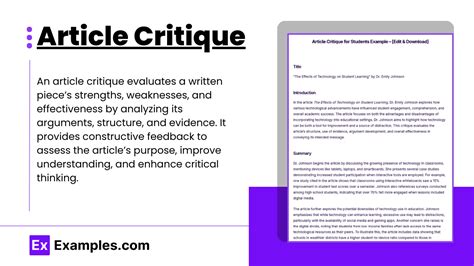 Psychology journal article critique paper sample.  IJRPR welcomes article submissions from d...