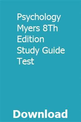 Psychology myers 8th edition study guide test. - 2006 acura tl ecu upgrade kit manual.