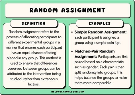 Psychology random assignment
