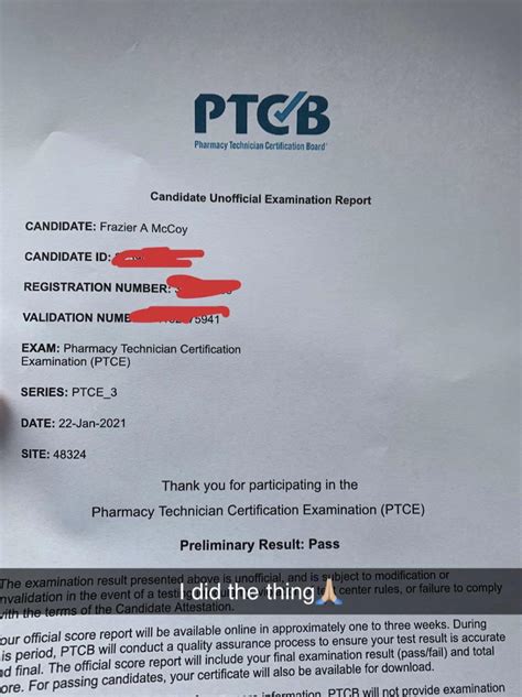 Ptcb preliminary result pass but failed. Hi, I took the PTCB today and the preliminary results say I passed. It says that it would take one to three weeks to get the official results, so I have two questions: 1) Has anyone gotten a pass on their prelim but a fail on the official? 2) Do the results get posted on the website or are they mailed? 