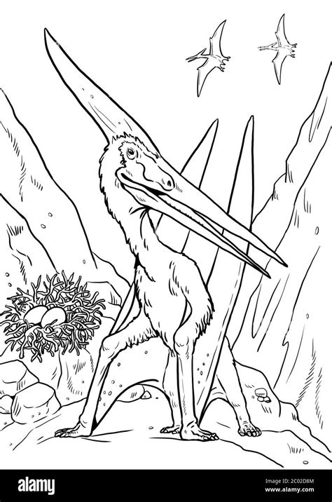Pteranodon Coloring Page