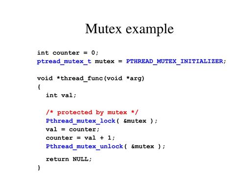 Pthread mutex initializer.  I wrote a small program that shows that the behavior is...