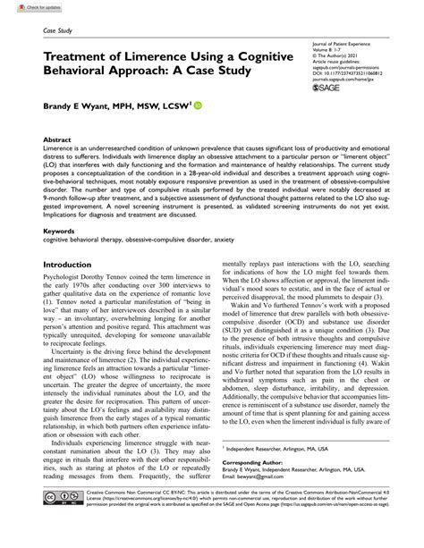 Ptsd and limerence.  The current study proposes a conceptualization of the...