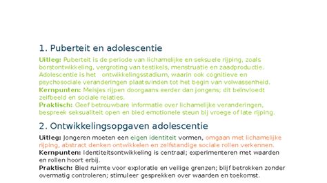 Puberteit en asynchrone ontwikkeling