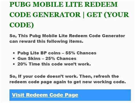 Pubg lite redeem code generator.  The rewards should come in your in-game mailb...