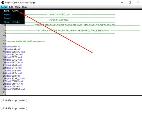 Pubg lua script.  Installing a macro on a I made a simple anti recoil script ...