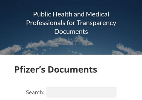 Public Health and Medical Professionals for Transparency v