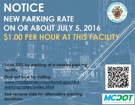 Public Notice of Increase to Parking Rates