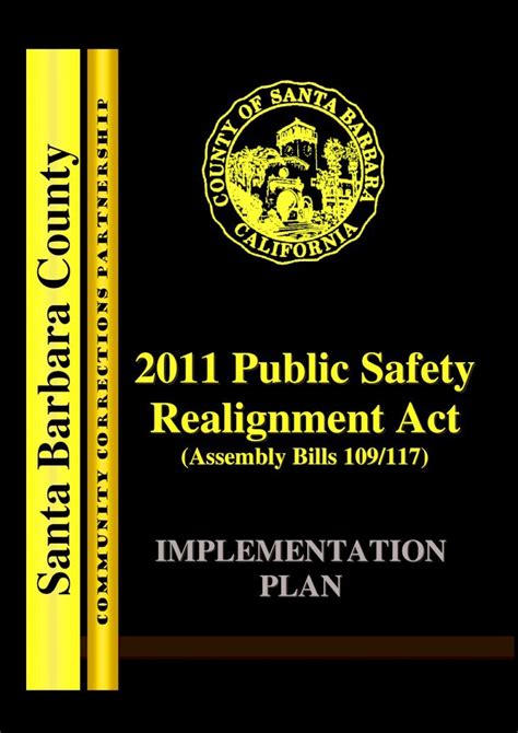 Public Safety Realignment Act of 2011 Implementation Plan