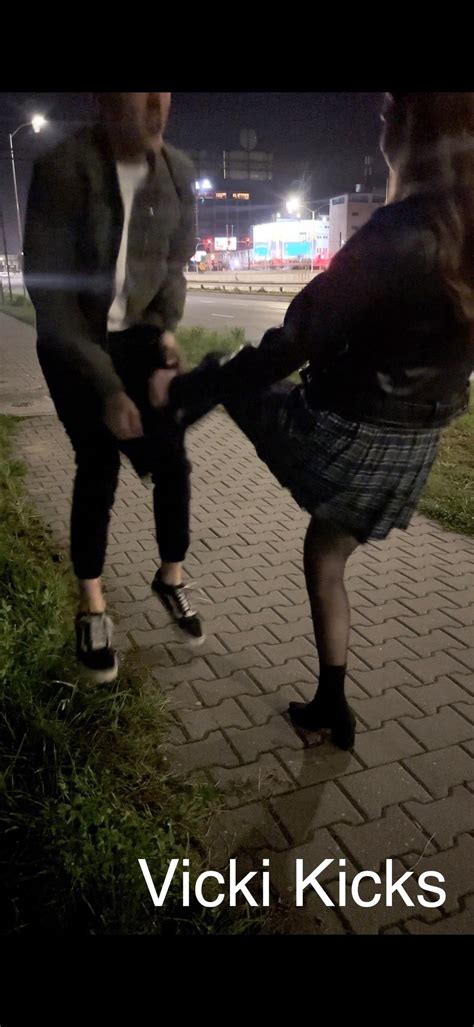 Public ballbusting
