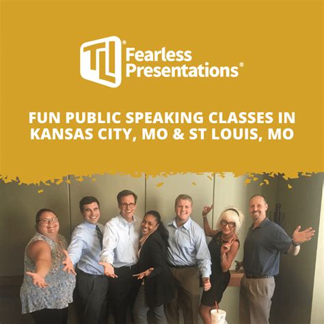 Learning public speaking is best learned by practice, and the local public speaking clubs Kansas City MO offers members a platform to develop and work on their public speaking skills at each meeting. At several local public speaking clubs in Kansas City MO, you will be trained on unrehearsed speeches, presenting prepared speeches, and providing .... 