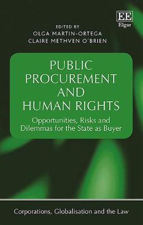 Read Online Public Procurement And Human Rights Opportunities Risks And Dilemmas For The State As Buyer By Olga Martinortega