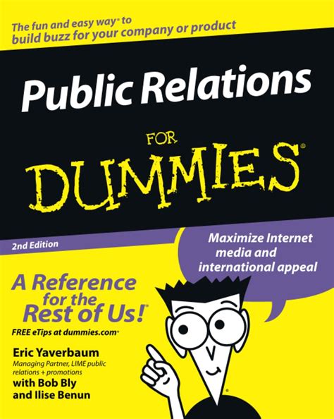 Read Public Relations For Dummies By Eric Yaverbaum