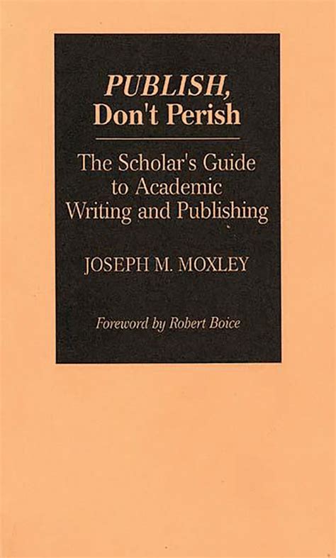 Publish don t perish the scholar s guide to academic writing and publishing. - Manual de instalación de panasonic tvp50.