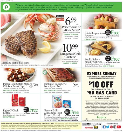 Publix circular. Salmon, tuna, trout, snapper, halibut… the list goes on. Our Seafood department sources fish from the very best fishing areas in the world, rushing them to our stores so you can enjoy them at their freshest. Gorgeous shrimp, crab, scallops, handmade sushi, and spectacular platters. And special-order fish that arrives in days. 