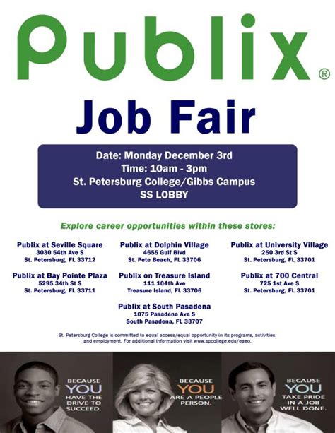 Publix job fair. Join Publix! We’re hosting WALK-IN INTERVIEWS for ALL Publix stores in Central and Central West Florida*. Interviews will take place on Tuesdays and Saturdays from 10 a.m. to 2 p.m. through May 24, 2022. Fill out an application online at apply.publix.jobs then stop by the participating store during the designated times for an interview. 