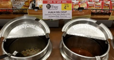 Higher than in-store item prices. Shop. Lists. Get Publix Soups products you love delivered to you in as fast as 1 hour via Instacart or choose curbside or in-store pickup. Your first delivery or pickup order is free!. 